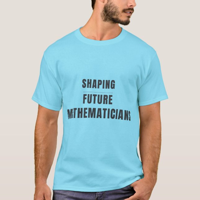 T-shirt Conception de professeur de mathématiques pour faç (Devant)