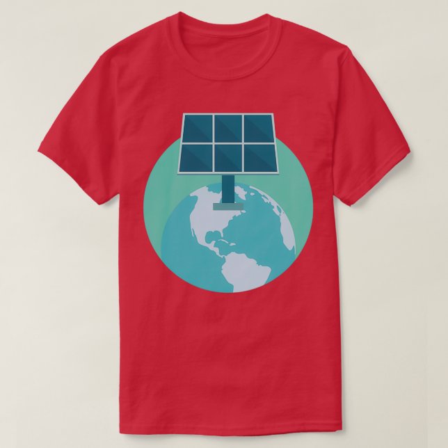 T-shirt Conception de puissance solaire (Design devant)