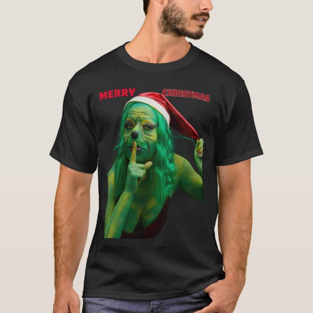 T-shirt Conception de pull de Noël moche et drôle (Devant)