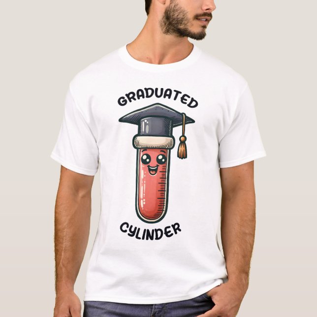 T-shirt Conception de punition de fin d'études de chimie à (Devant)