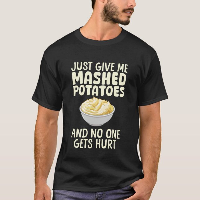 T-shirt Conception de purée de pomme de terre drôle pour h (Devant)