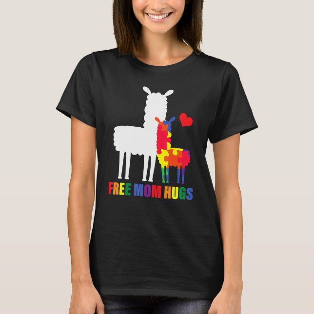 T-shirt Conception de puzzle de lama énorme pour la sensib (Devant)