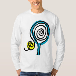 T-shirt Conception de raquettes de tennis cool