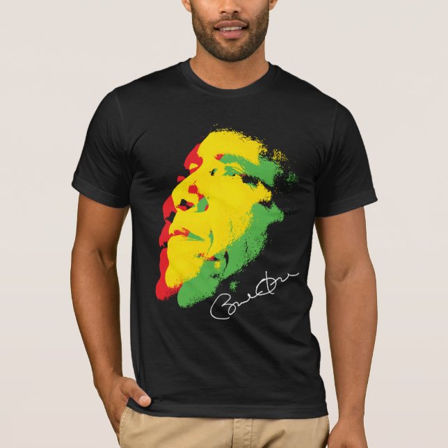 T-shirt Conception de Rasta de signature de Barack Obama (Devant)