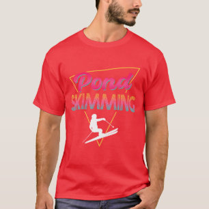 T-shirt Conception de ratissage d'étang rétro 80s garçon
