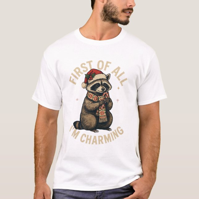 T-shirt Conception de raton laveur (Devant)