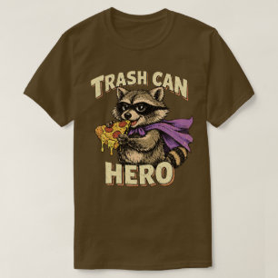 T-shirt Conception de raton laveur malicieux « Héros de la
