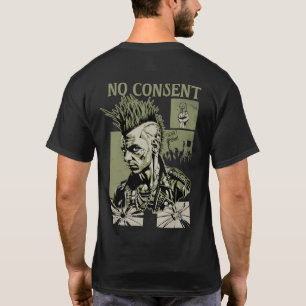 T-shirt Conception de rébellion d'art de protestation punk
