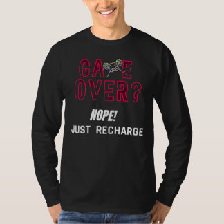 T-shirt Conception de rechargement de jeu néon Game Over