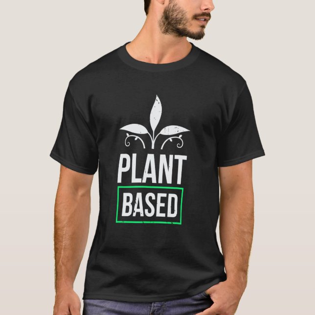 T-shirt Conception de régime végétarien et végétalien basé (Devant)