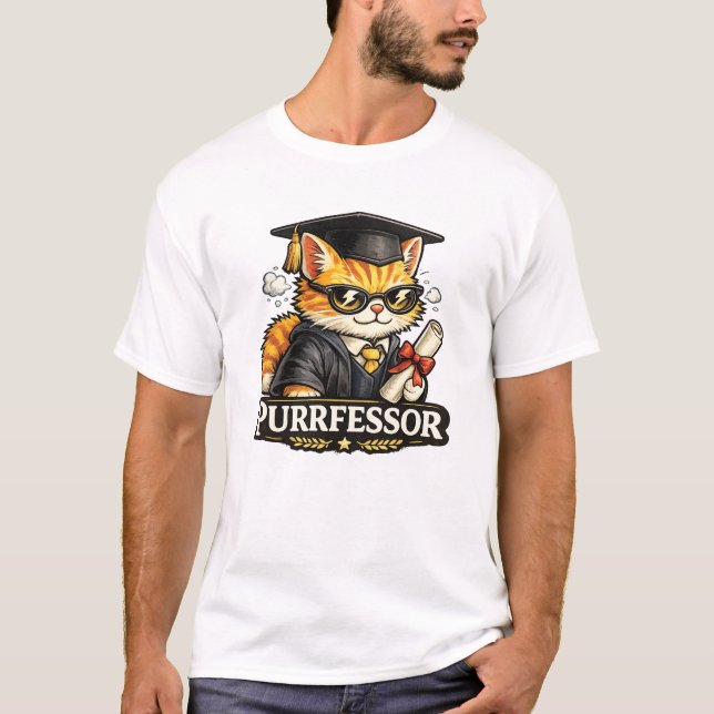 T-shirt Conception de remise de diplôme pour le professeur (Devant)