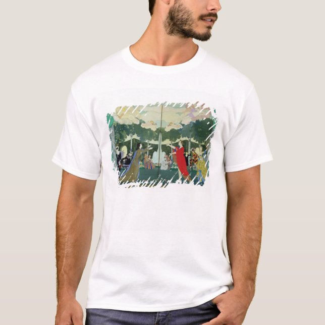 T-shirt Conception de rideau pour "le théâtre libre" (Devant)