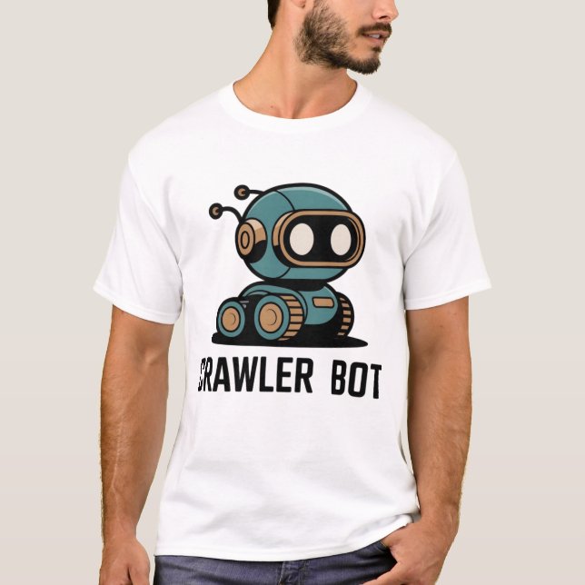 T-shirt Conception de robot IA mignon et de technologie fu (Devant)