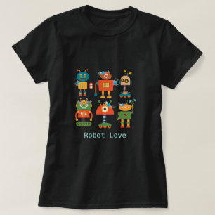 T-shirt Conception de robot mignon pour enfants