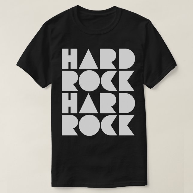 T-shirt conception de roche dure 1 (Design devant)