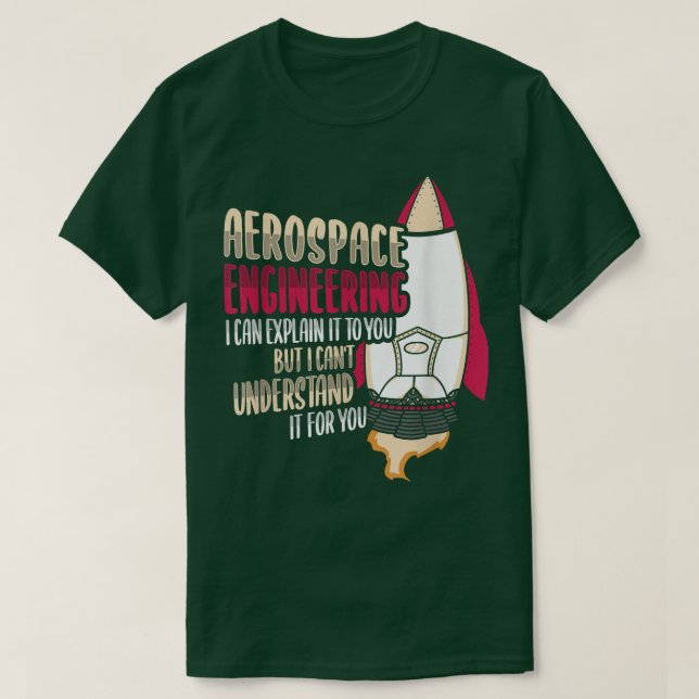 T-shirt Conception de Rocket Science pour un ingénieur aér (Design devant)