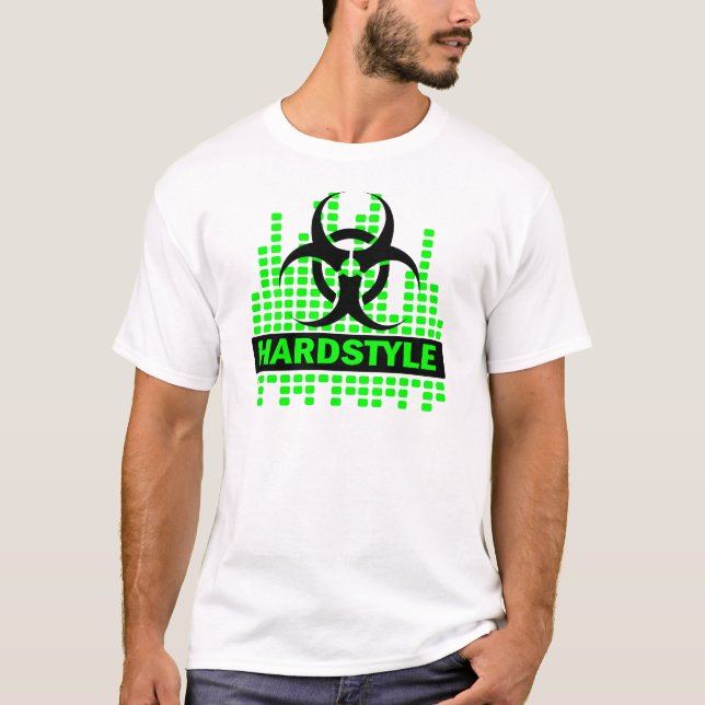 T-shirt Conception de rythme de Hardstyle (Devant)