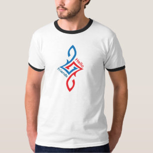 T-shirt Conception de salutation simple et heureuse pour a