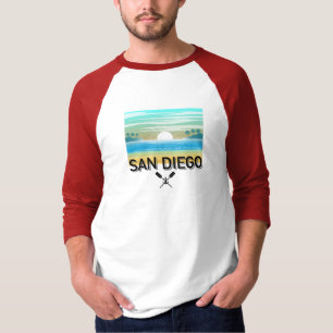 T-shirt Conception de San Diego - Raglan T 3/4 manches pou