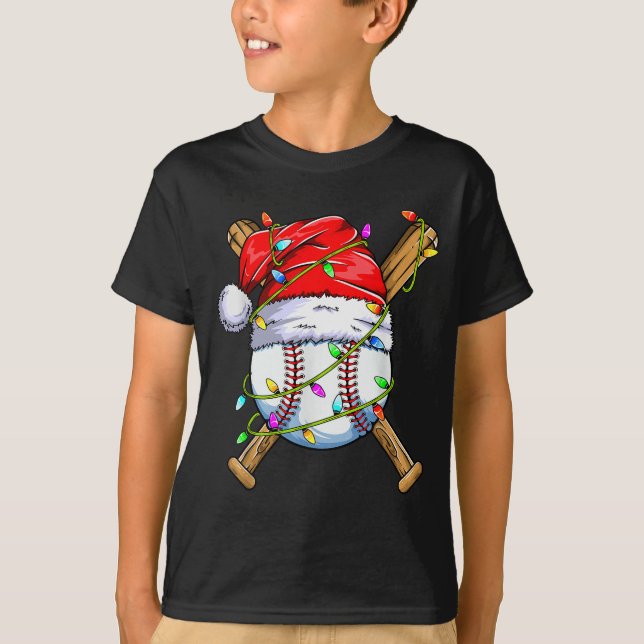 T-shirt Conception de Santa Srts pour hommes garçons Noël  (Devant)