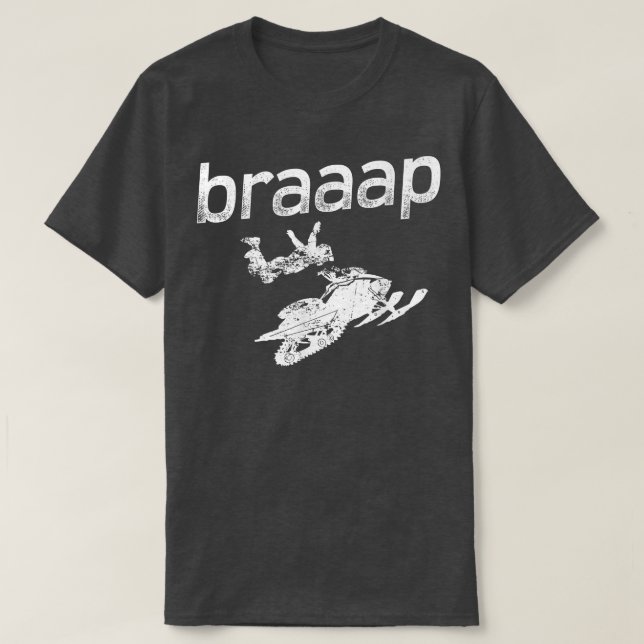 T-shirt Conception De Sauts De Motoneige Pour Les Pilotes  (Design devant)