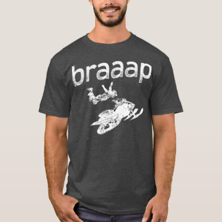 T-shirt Conception De Sauts De Motoneige Pour Les Pilotes