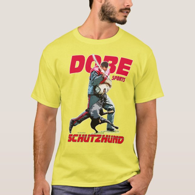 T-shirt Conception de Schutzhund de Pinscher de dobermann (Devant)