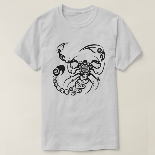 T-shirt Conception de scorpion mandala orné complexe (Design devant)