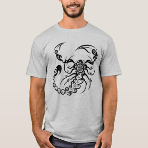 T-shirt Conception de scorpion mandala orné complexe