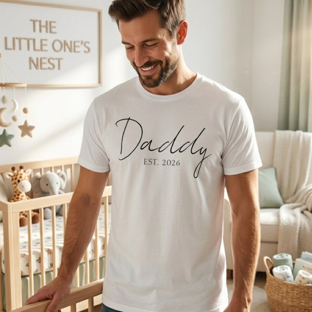T-shirt Conception de script de famille simple année de Pa (Créateur téléchargé)