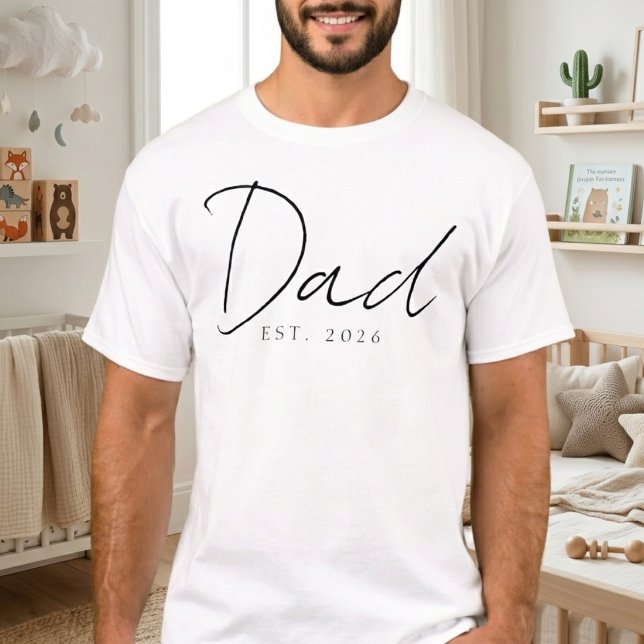 T-shirt Conception de script de famille simple année de Pa (Créateur téléchargé)