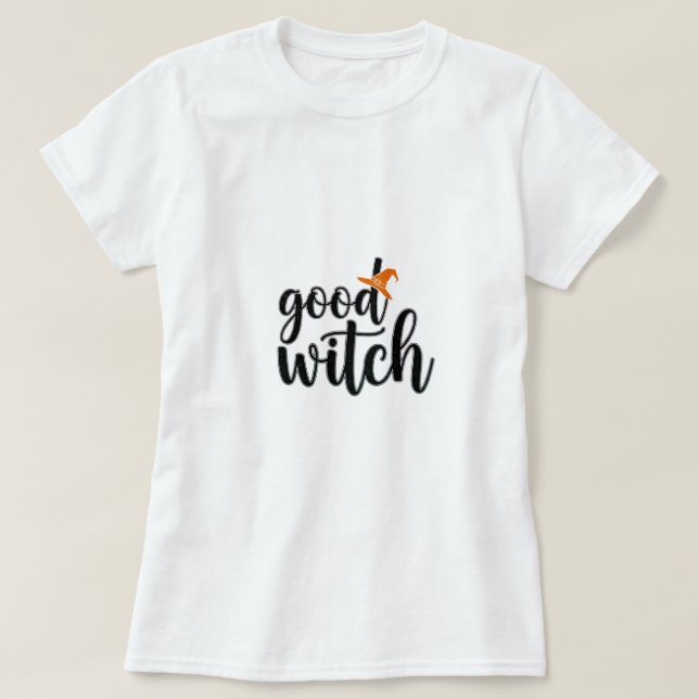 T-shirt Conception de script Magique Bonne Sorcière (Design devant)