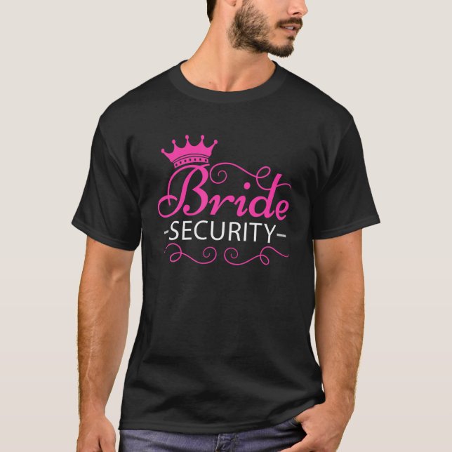 T-shirt Conception de sécurité de mariée pour le par (Devant)