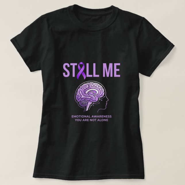 T-shirt Conception de sensibilisation à la maladie d'Alzhe (Design devant)