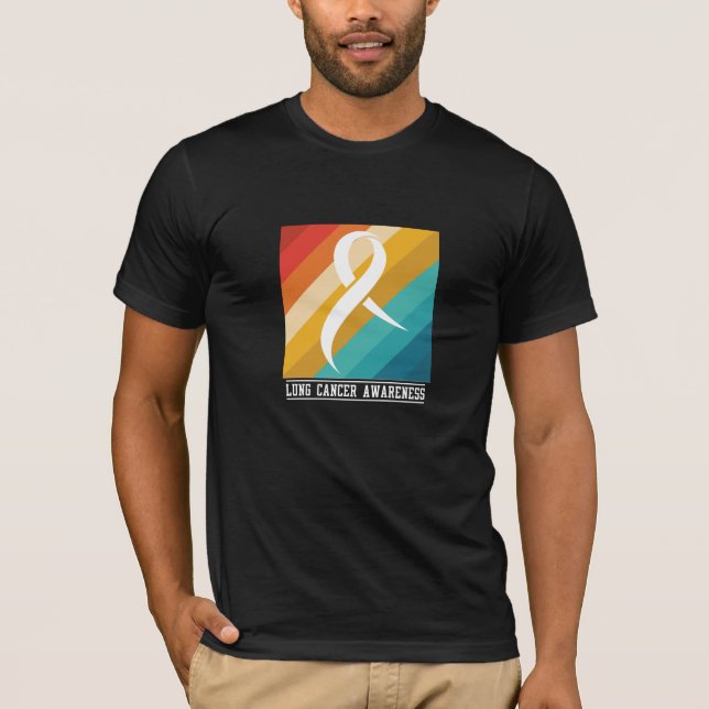 T-shirt Conception de sensibilisation au cancer du poumon (Devant)