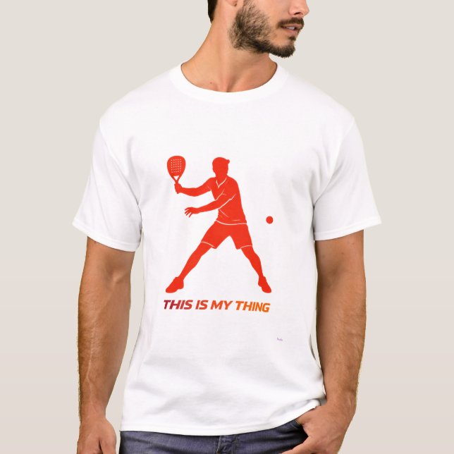 T-shirt Conception de silhouette d'action de lifestyle Pad (Devant)