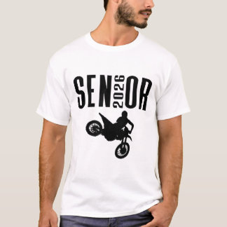 T-shirt Conception de silhouette de motocross senior 2026