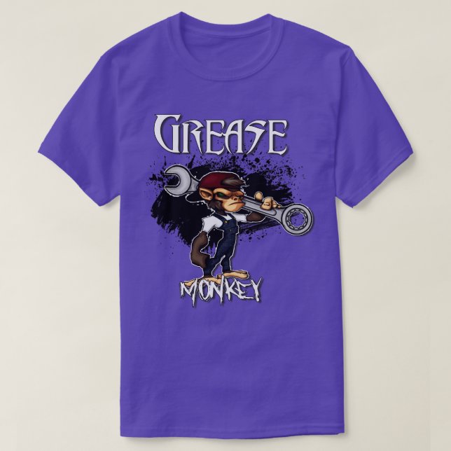 T-shirt Conception de singe graissé (Design devant)