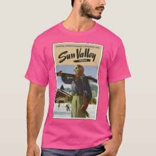 T-shirt Conception de ski vintage Sun Valley Idaho surdime