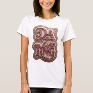T-shirt Conception de slogan doré brillant Fresh