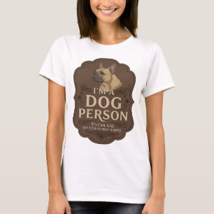 T-shirt Conception de slogan I'M A DOG PERSON Or Attrayant