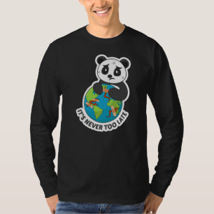T-shirt Conception de Slogan Panda pour l'environnement