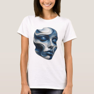 T-shirt Conception de slogan SPACE FACE or élégant