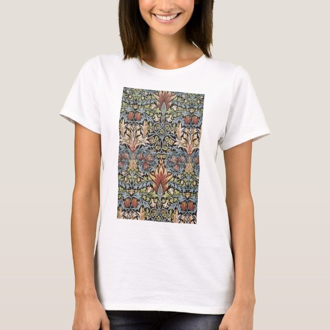 T-shirt Conception de Snakeshead de William Morris (Devant)
