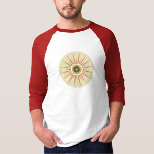 T-shirt Conception de soleil levant rétro bohème