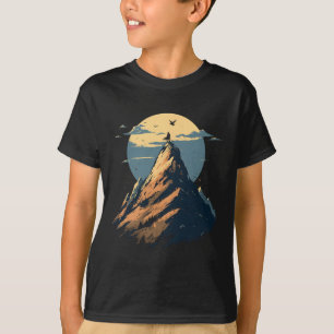 T-shirt Conception de sommet de grimpeur de montagne - Art
