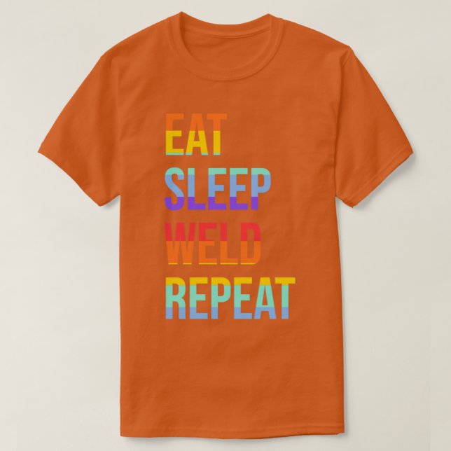T-shirt Conception de soudure Soudure du sommeil (Design devant)