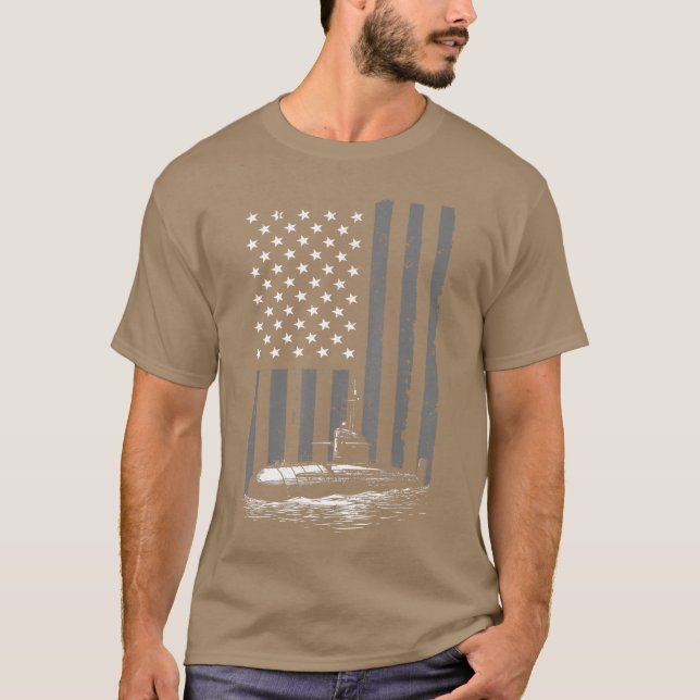 T-shirt Conception de sous-marin drôle pour hommes Sous-ma (Devant)