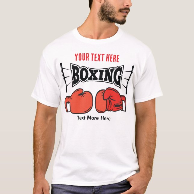 T-shirt Conception de sport de boxe puissance et combat (Devant)