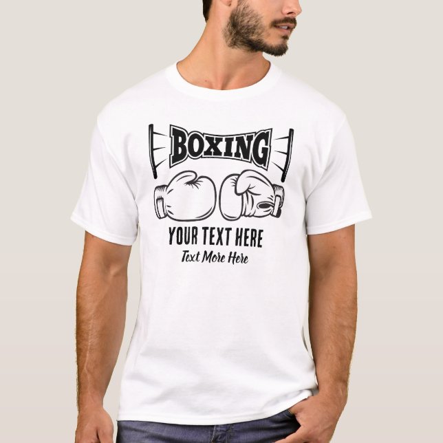 T-shirt Conception de sport de boxe puissance et combat (Devant)